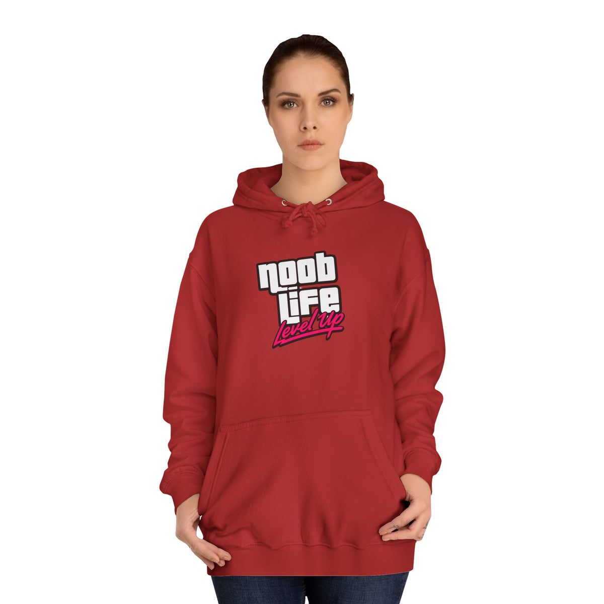 Noob Life Gaming Graphic Hoodie | NoobLife logo front
