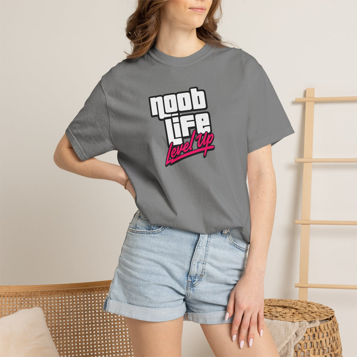Noob Life Gaming Graphic T-Shirt | XP Threads