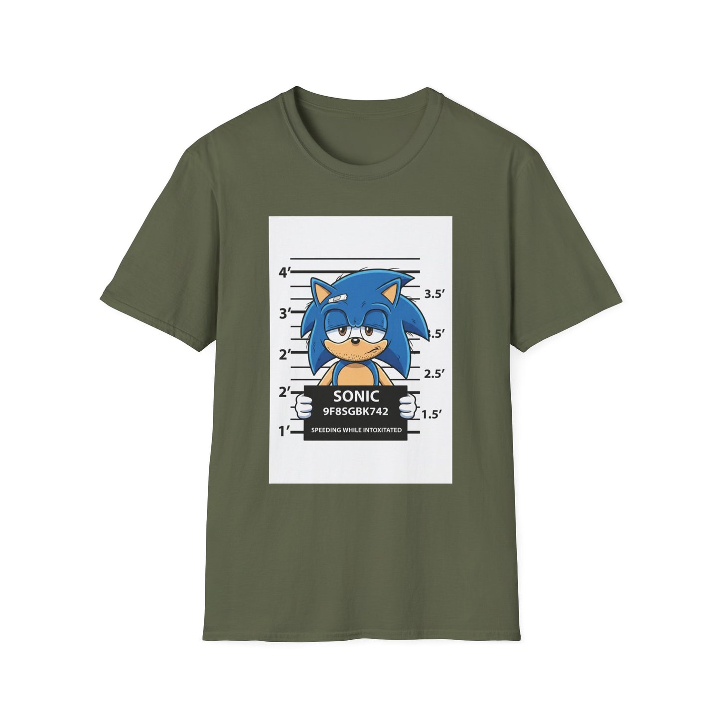 Sonic Mugshot Graphic T-Shirt