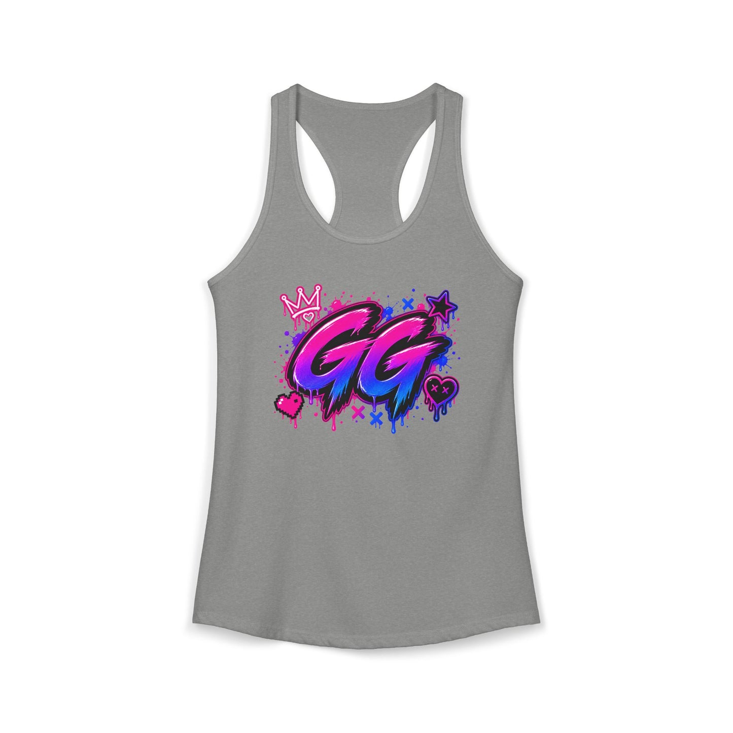 GG Gamer Girl Racerback Tank Top | Gaming Apparel | XP Threads