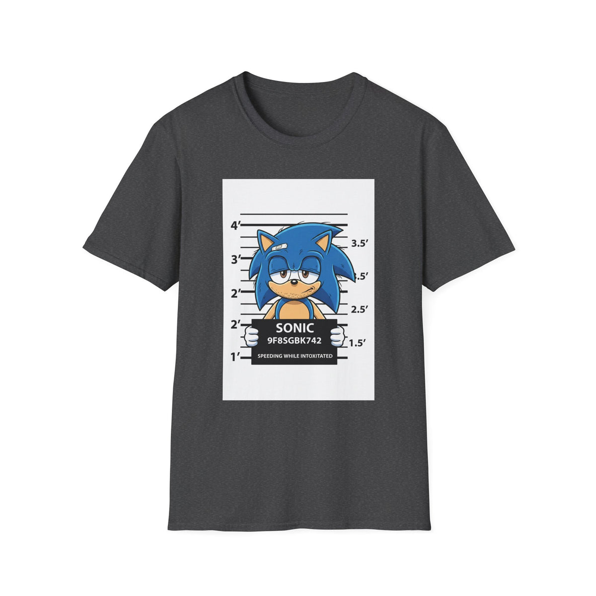 Sonic Mugshot Graphic T-Shirt