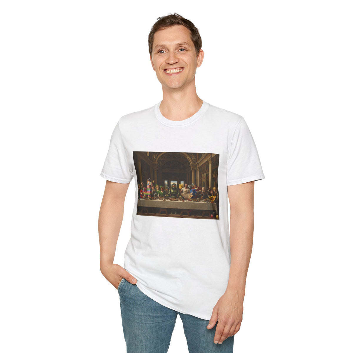 Classic Art Gaming T-Shirt — The Last Supper Parody
