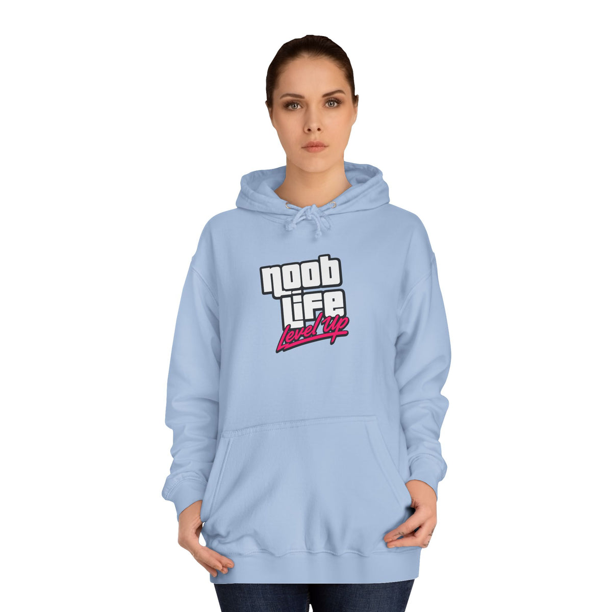 Noob Life Gaming Graphic Hoodie | NoobLife logo front