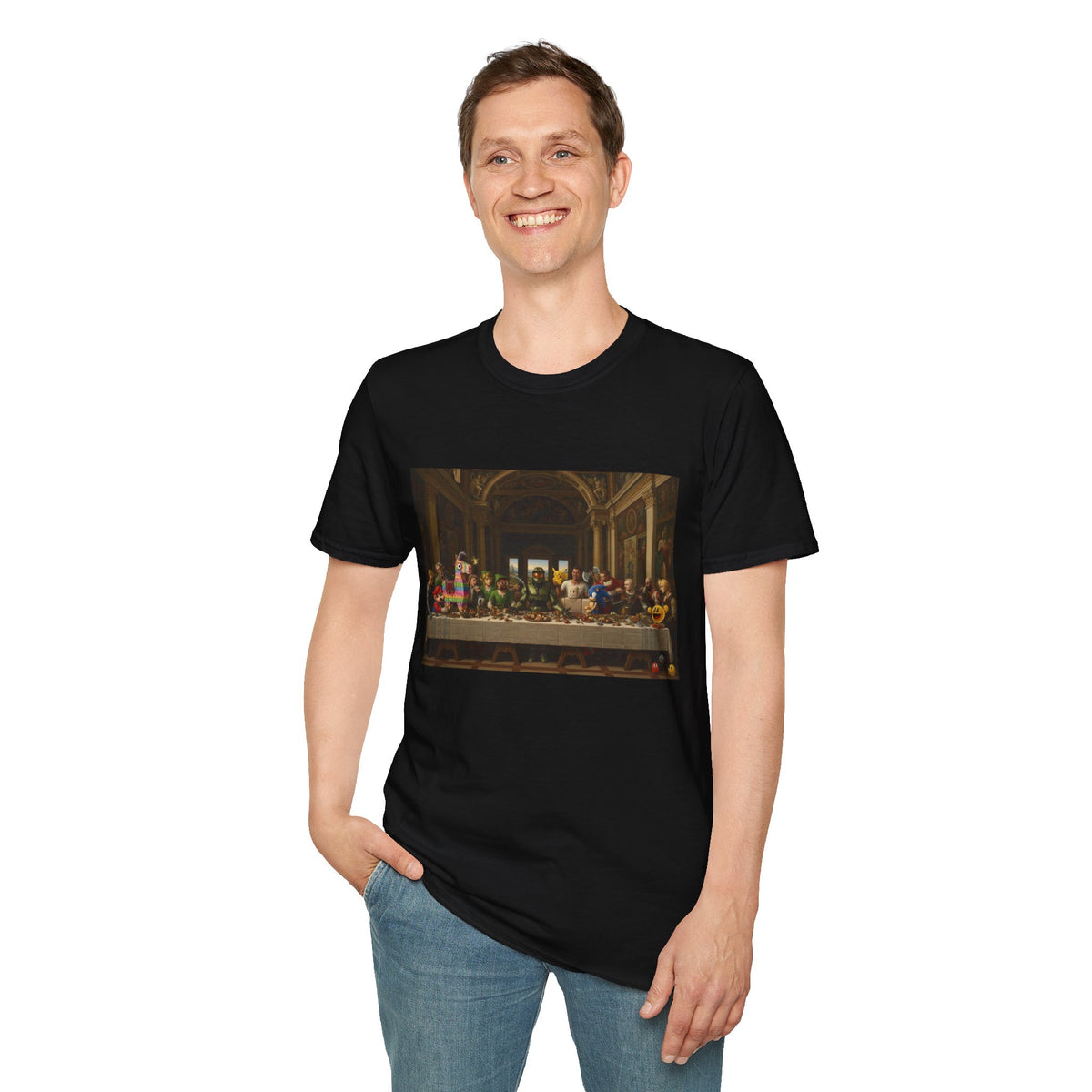 Classic Art Gaming T-Shirt — The Last Supper Parody