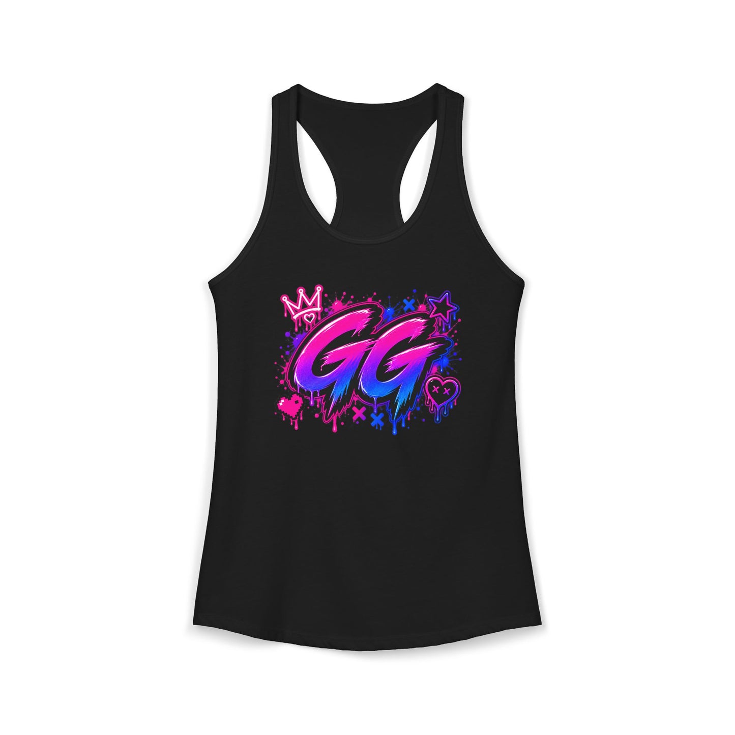 GG Gamer Girl Racerback Tank Top | Gaming Apparel | XP Threads
