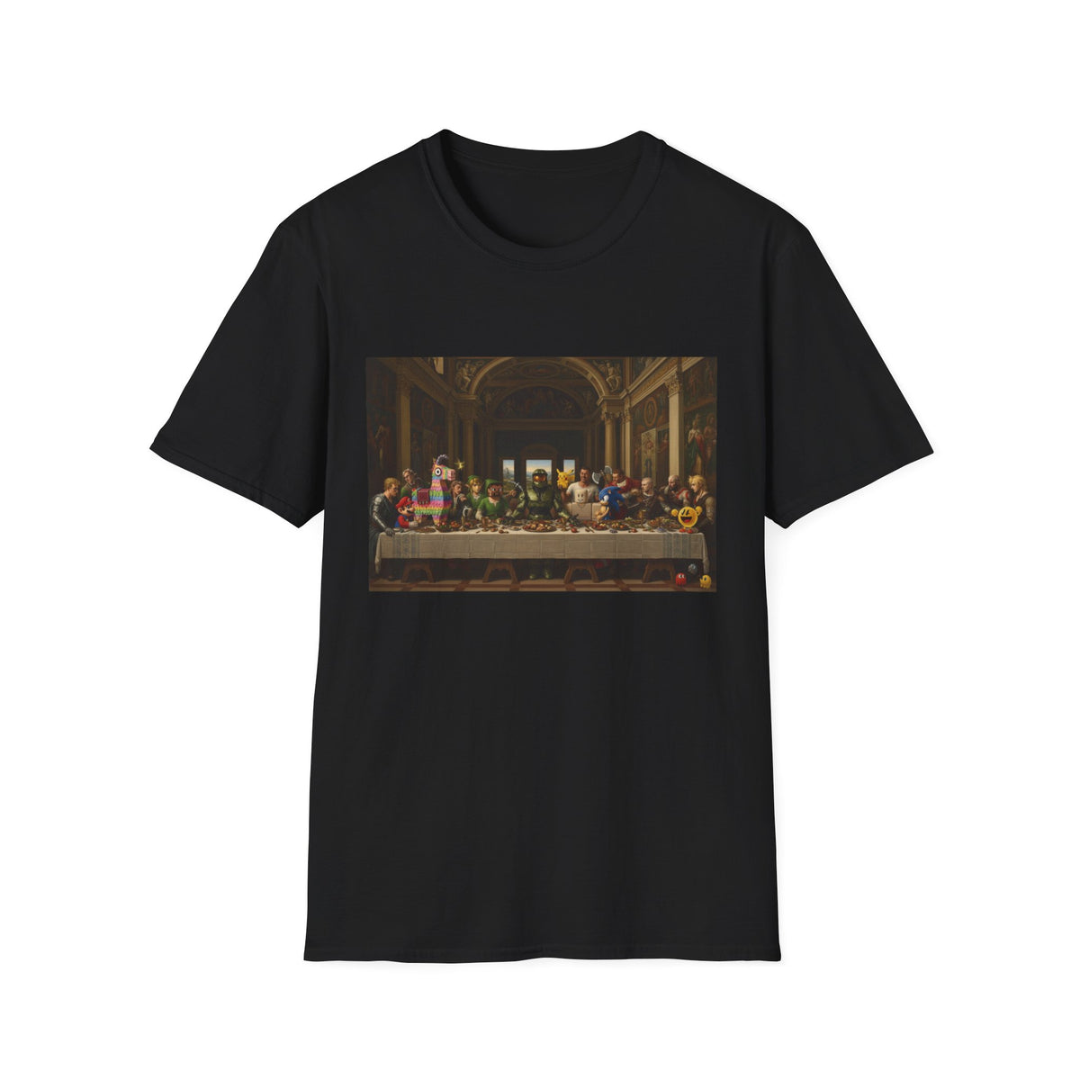 Classic Art Gaming T-Shirt — The Last Supper Parody
