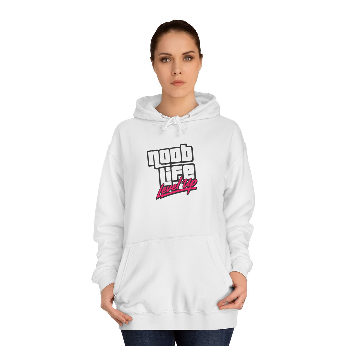 Noob Life Gaming Graphic Hoodie | NoobLife logo front