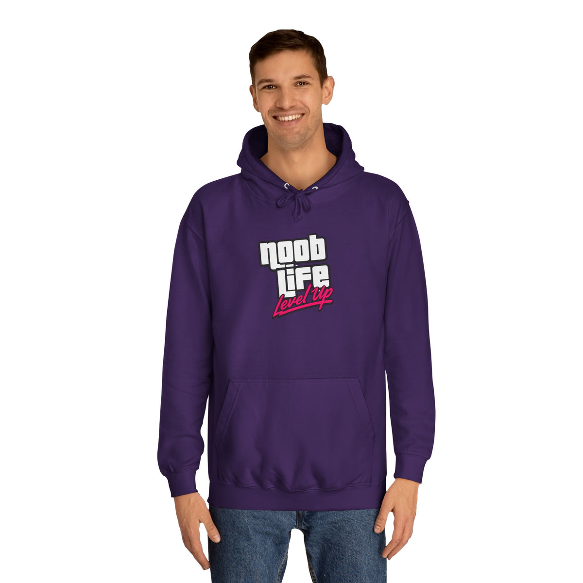 Noob Life Gaming Graphic Hoodie | NoobLife logo front