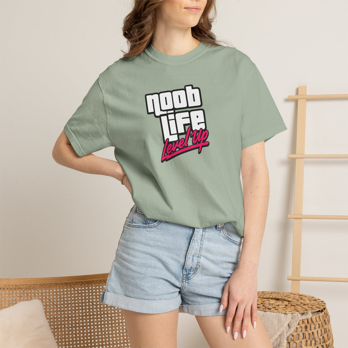 Noob Life Gaming Graphic T-Shirt | XP Threads