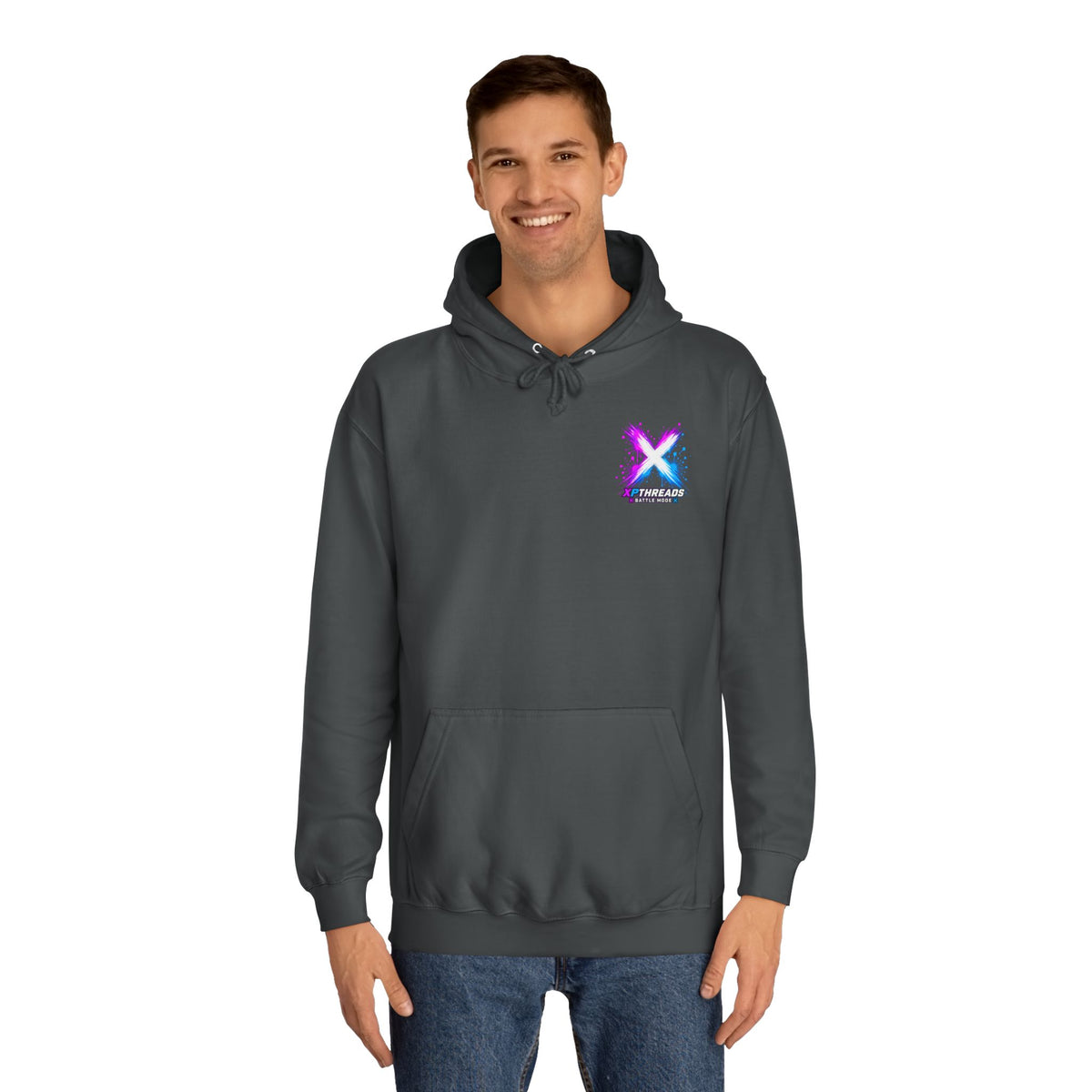 Noob Life™ Gaming Hoodie – XP Threads on front