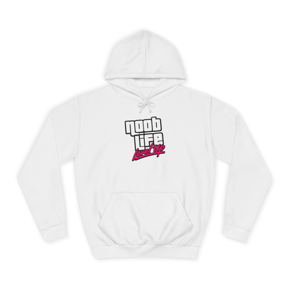 Noob Life Gaming Graphic Hoodie | NoobLife logo front