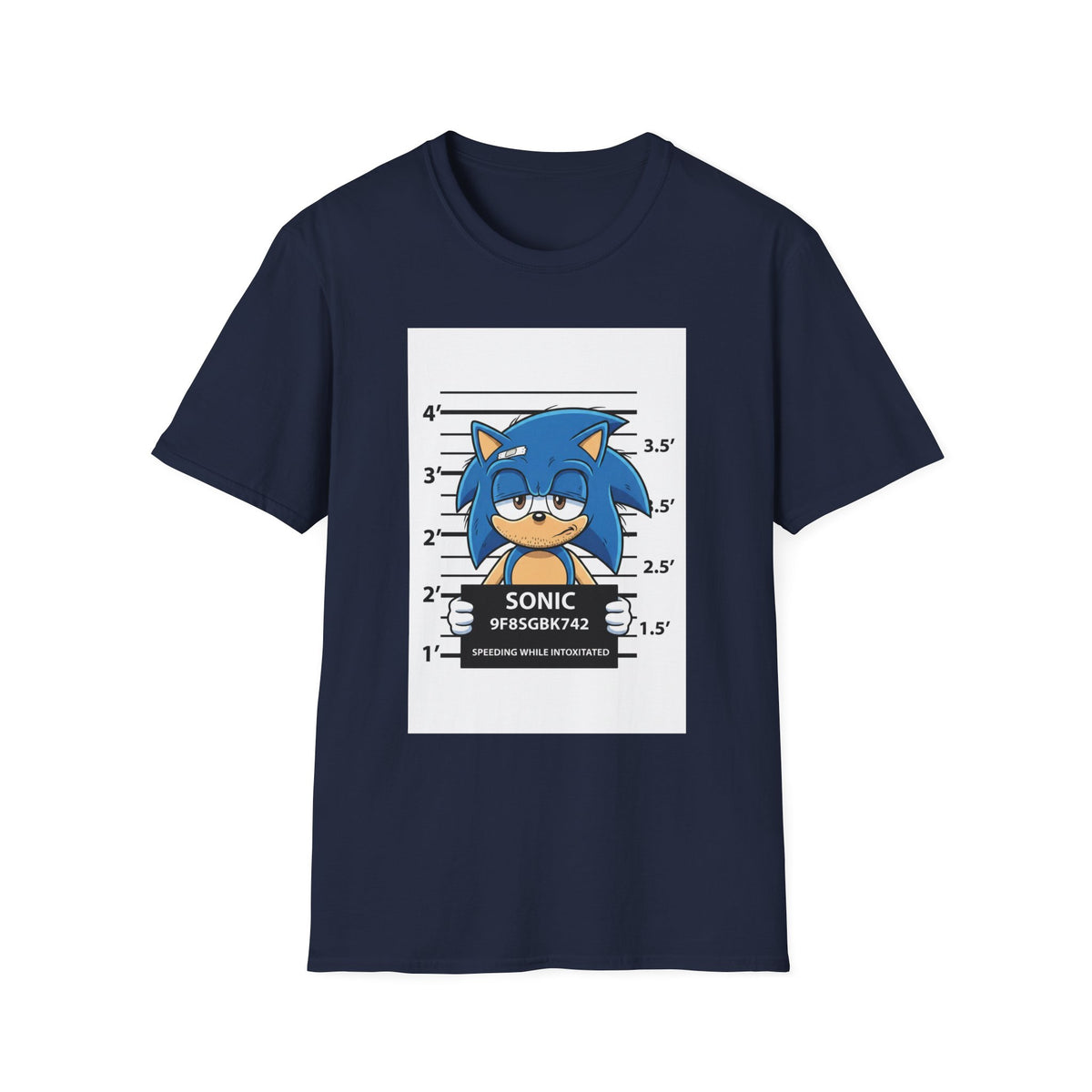 Sonic Mugshot Graphic T-Shirt
