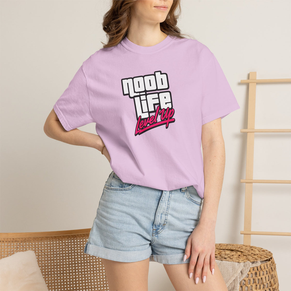 Noob Life Gaming Graphic T-Shirt | XP Threads