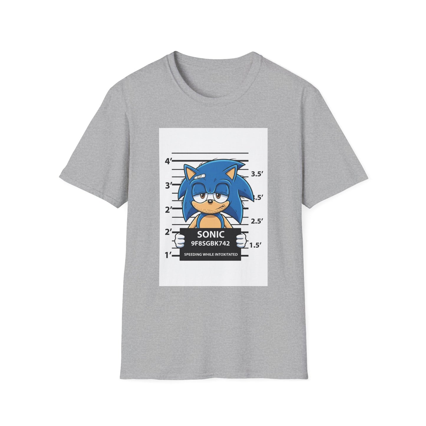 Sonic Mugshot Graphic T-Shirt