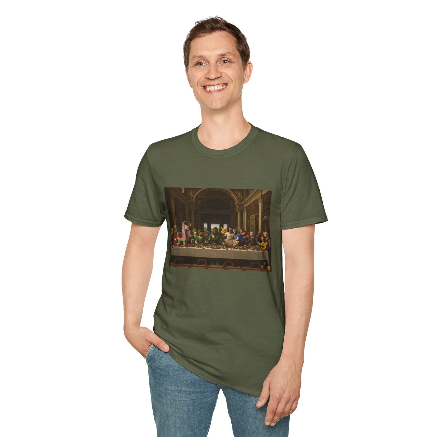 Classic Art Gaming T-Shirt — The Last Supper Parody