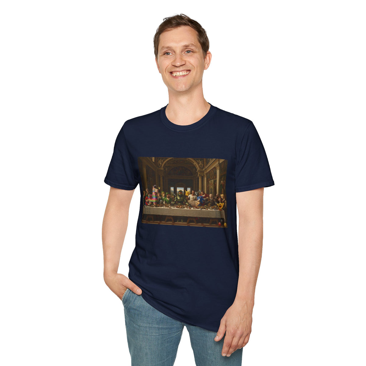 Classic Art Gaming T-Shirt — The Last Supper Parody