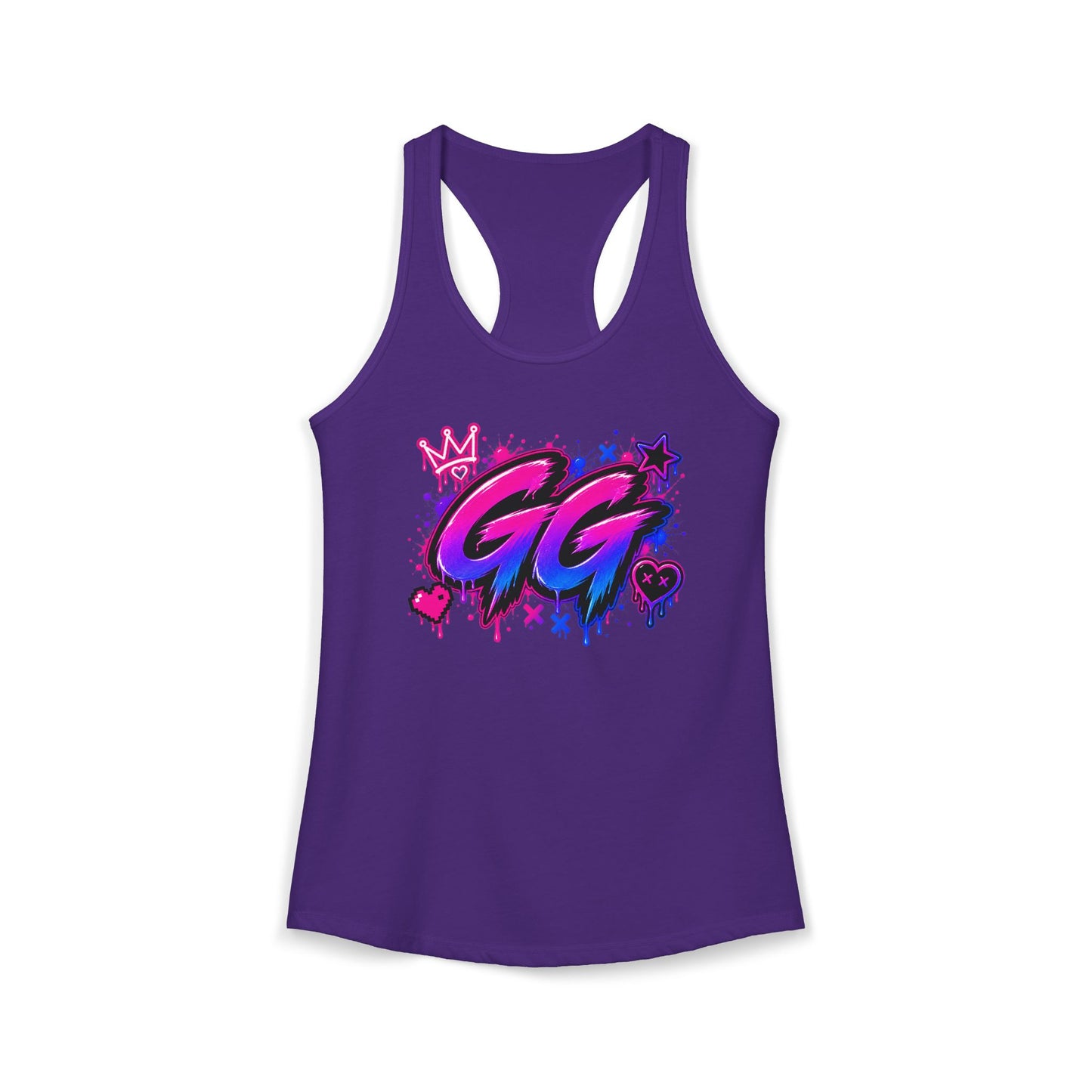 GG Gamer Girl Racerback Tank Top | Gaming Apparel | XP Threads