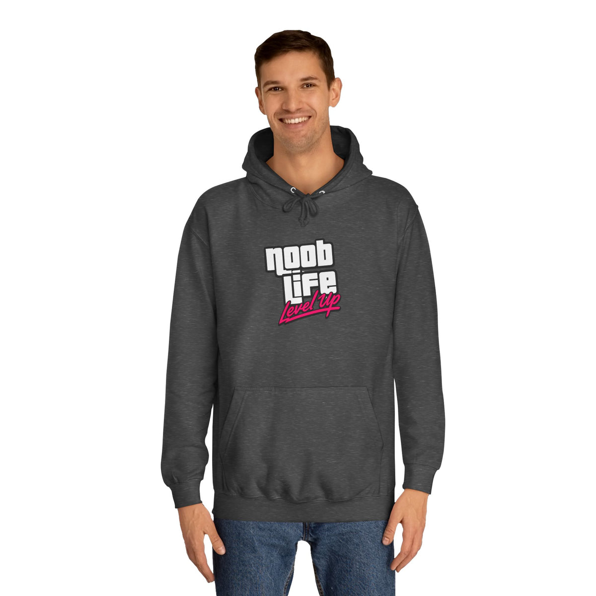 Noob Life Gaming Graphic Hoodie | NoobLife logo front