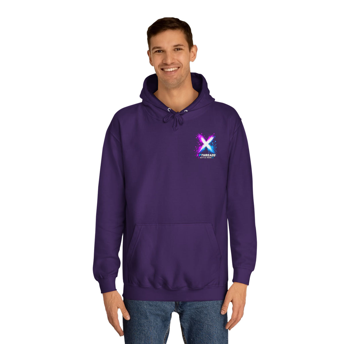 Noob Life™ Gaming Hoodie – XP Threads on front