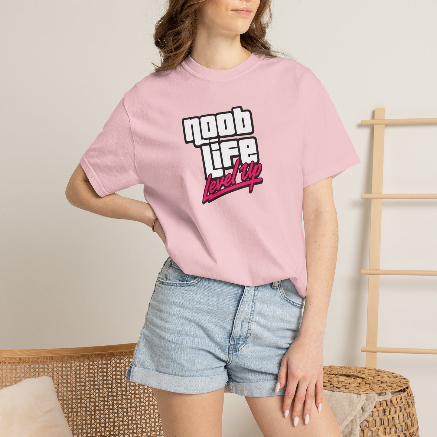 Noob Life Gaming Graphic T-Shirt | XP Threads