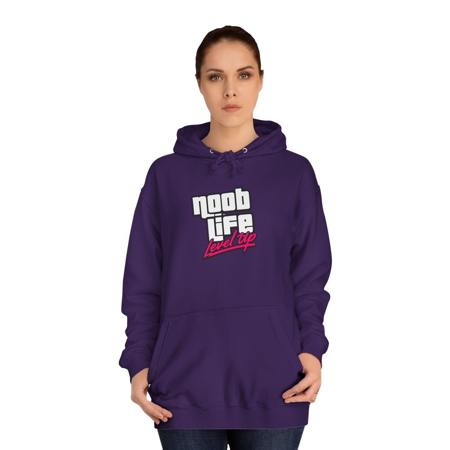 Noob Life Gaming Graphic Hoodie | NoobLife logo front