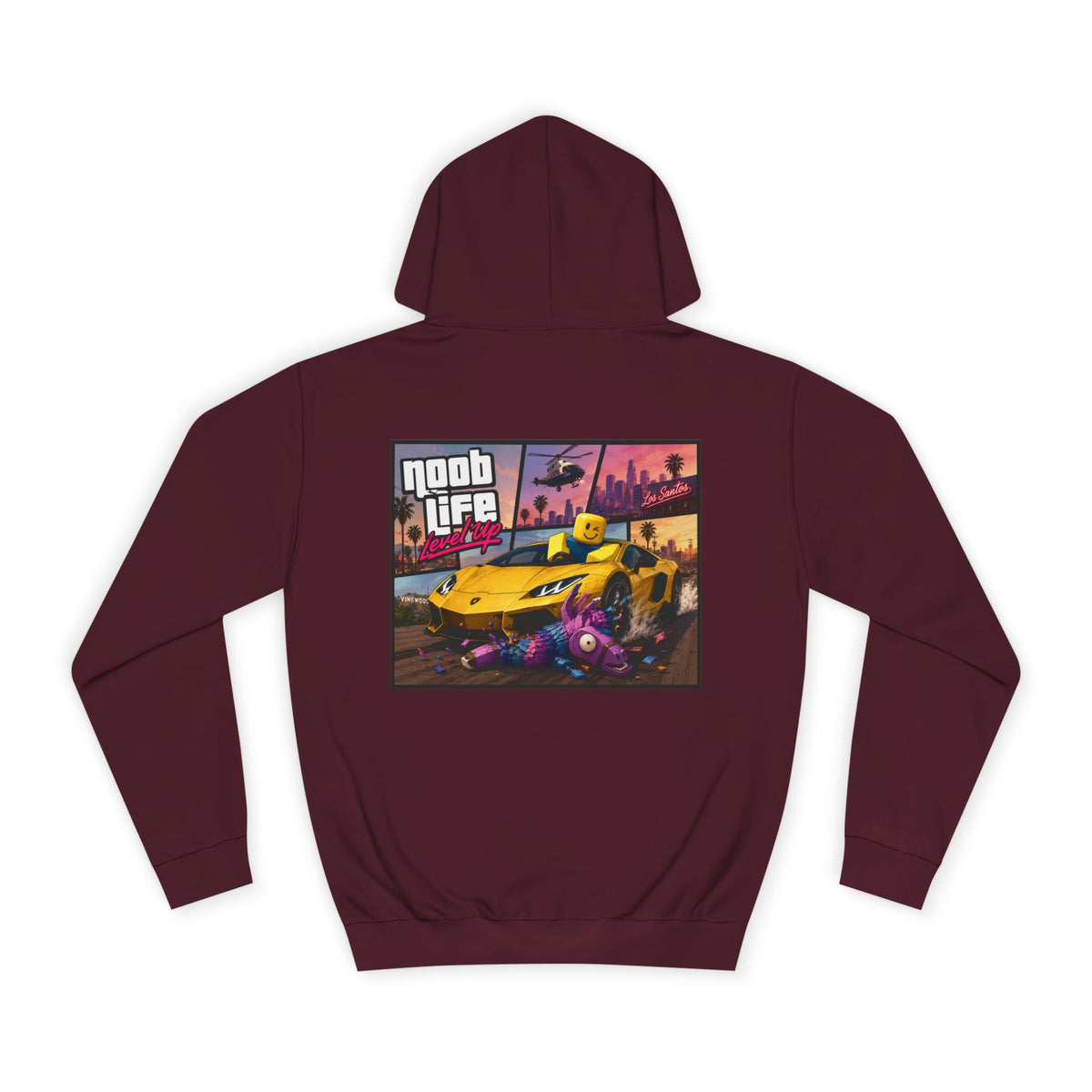 Noob Life Gaming Graphic Hoodie | NoobLife logo front