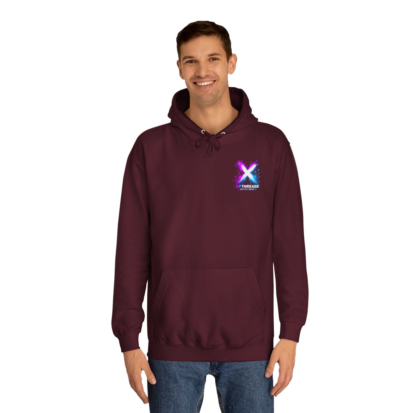 Noob Life™ Gaming Hoodie – XP Threads on front