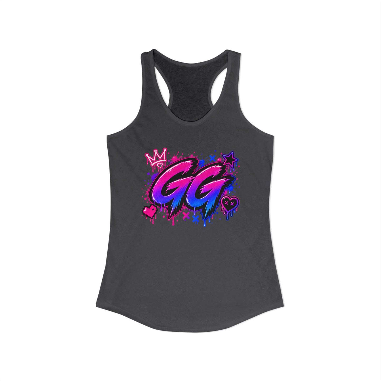 GG Gamer Girl Racerback Tank Top | Gaming Apparel | XP Threads