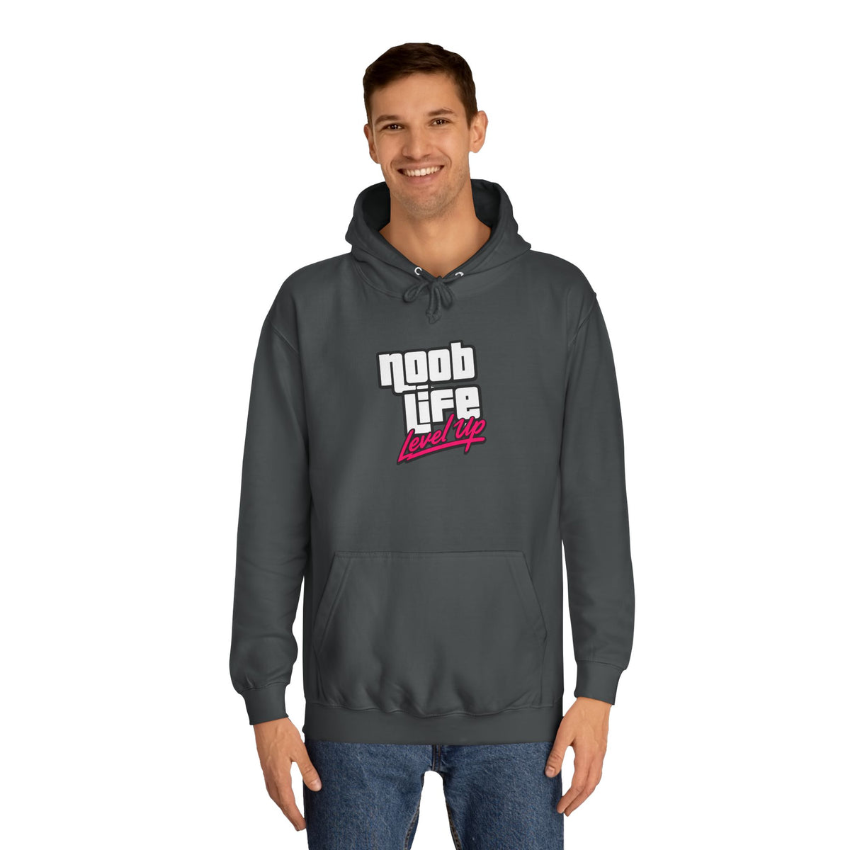 Noob Life Gaming Graphic Hoodie | NoobLife logo front