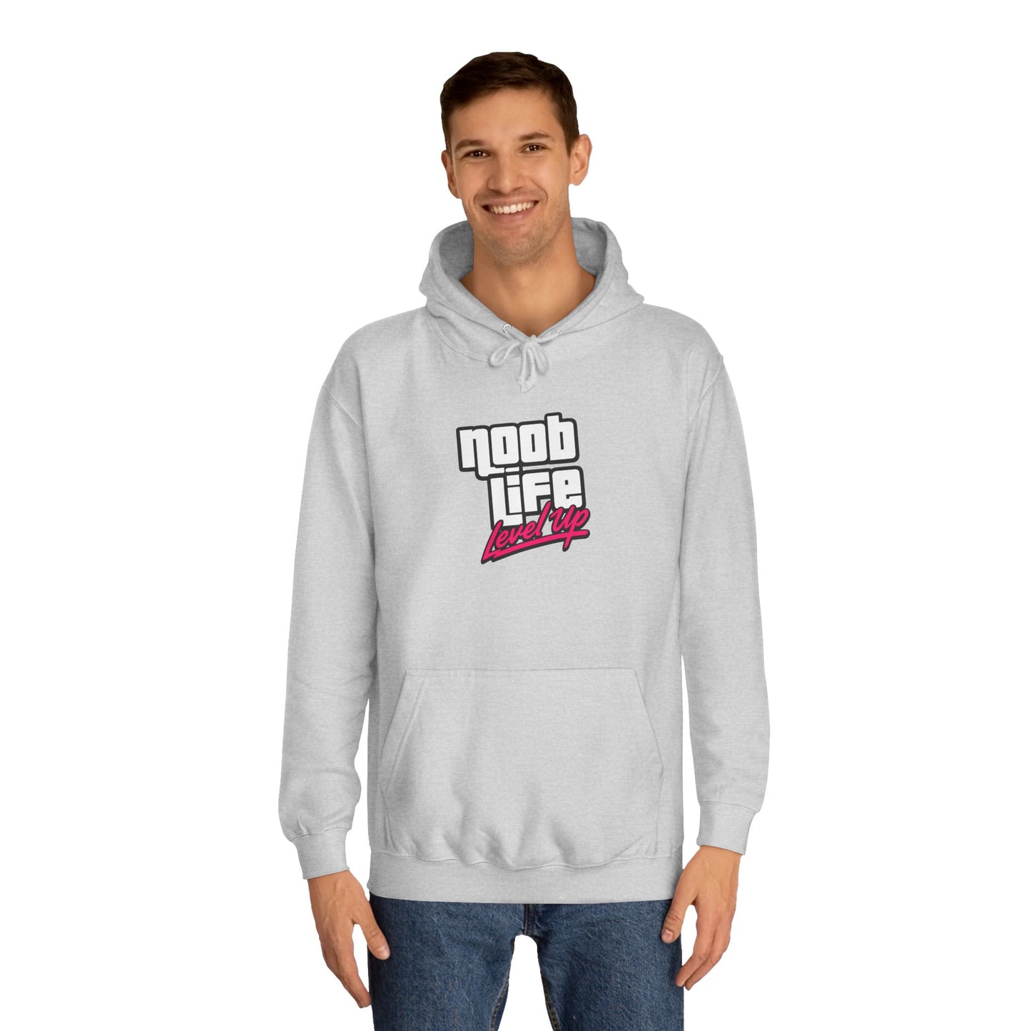 Noob Life Gaming Graphic Hoodie | NoobLife logo front