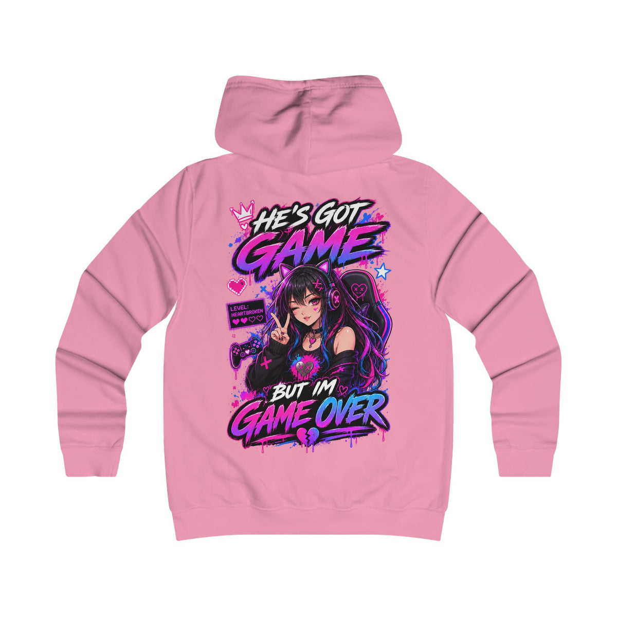 Anime Gamer Graphic Hoodie | Gaming Streetwear | XP Threads