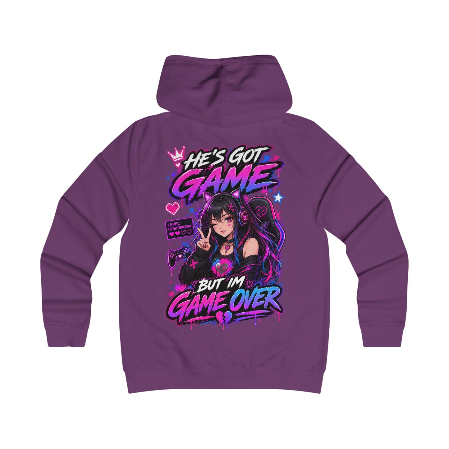 Anime Gamer Graphic Hoodie | Gaming Streetwear | XP Threads