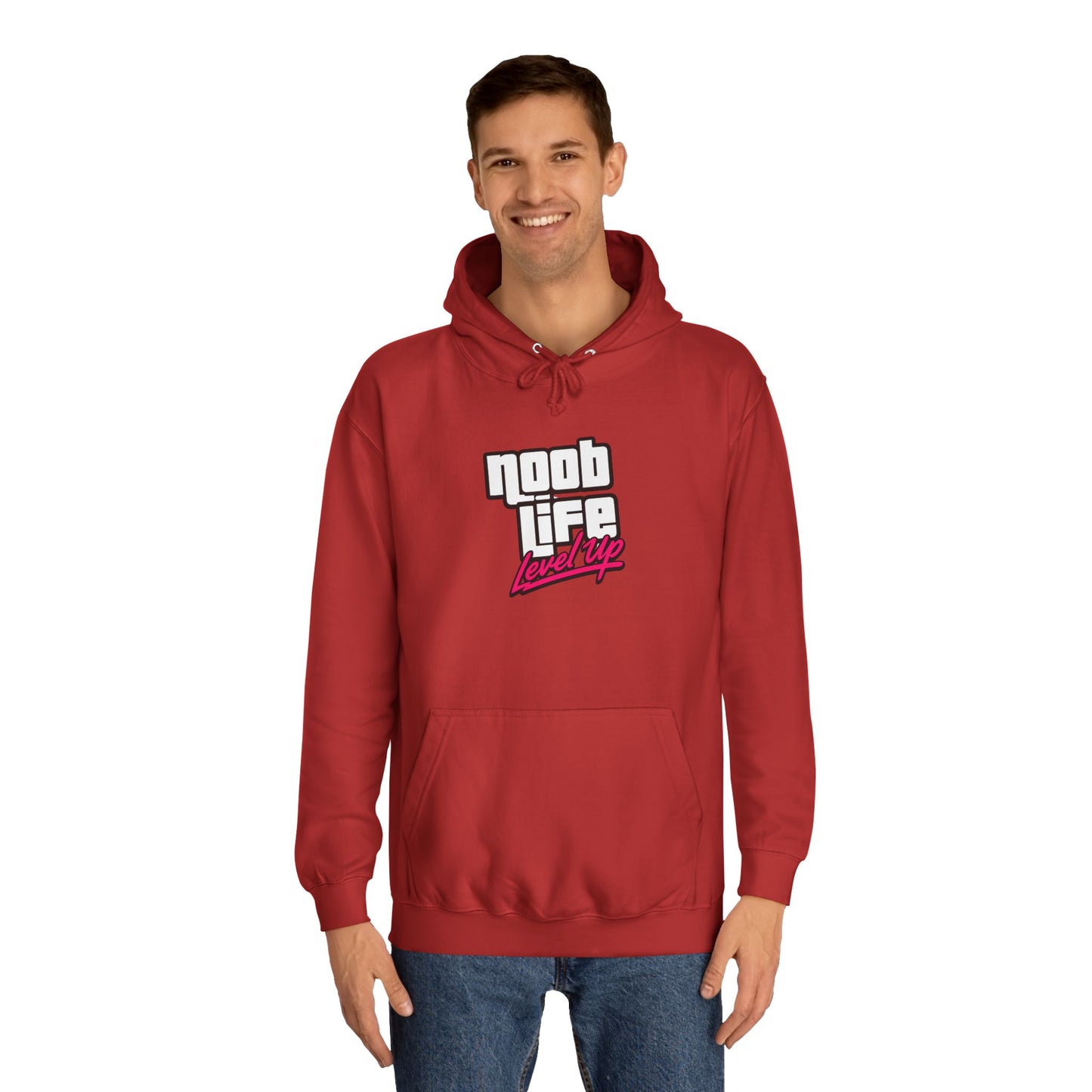 Noob Life Gaming Graphic Hoodie | NoobLife logo front