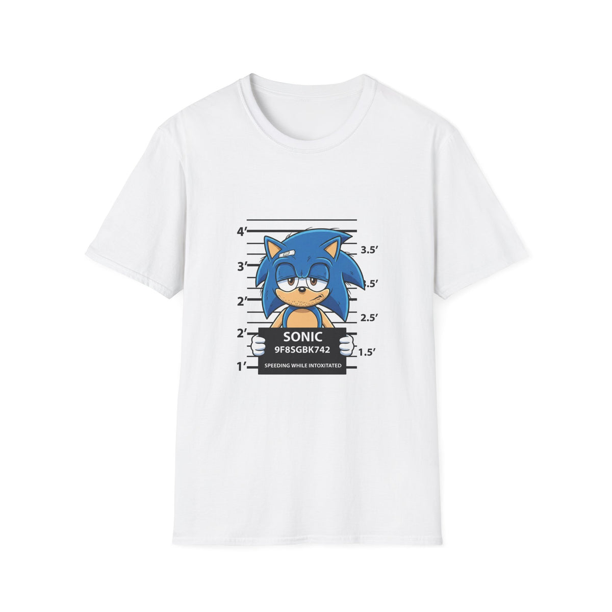 Sonic Mugshot Graphic T-Shirt