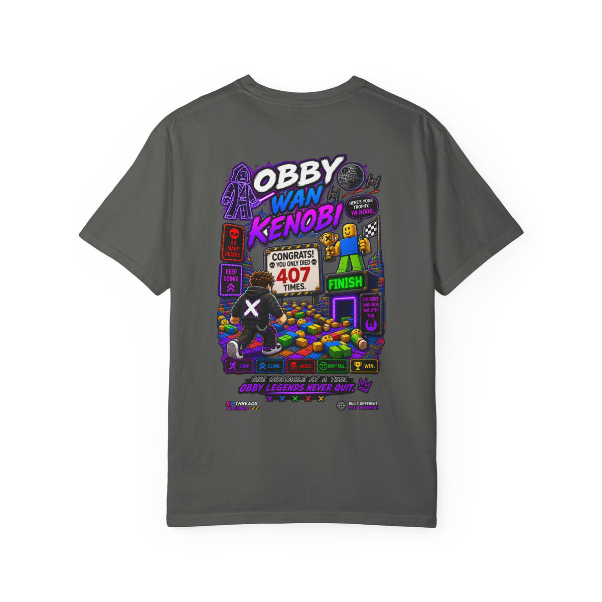 Obby Retro Gamer Graphic T-Shirt | XP Threads