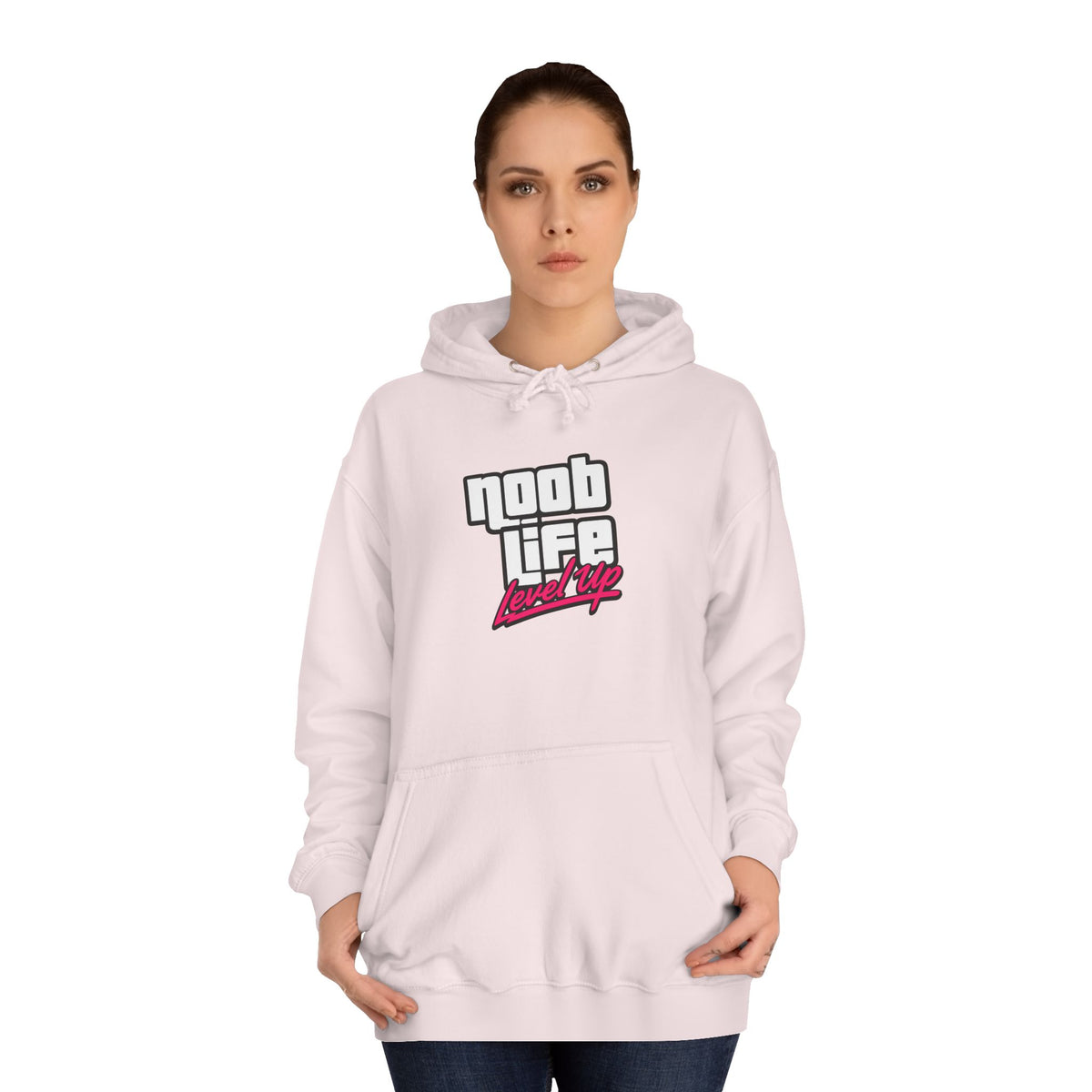 Noob Life Gaming Graphic Hoodie | NoobLife logo front