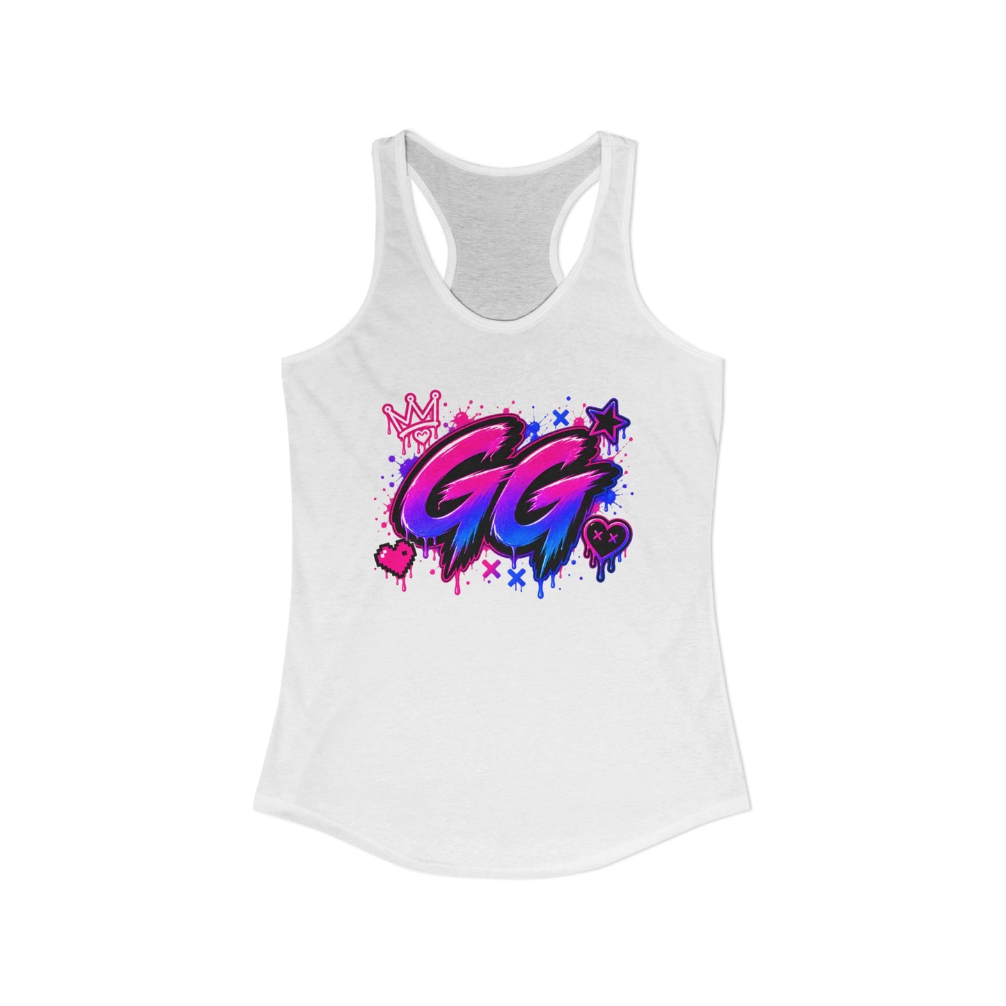 GG Gamer Girl Racerback Tank Top | Gaming Apparel | XP Threads