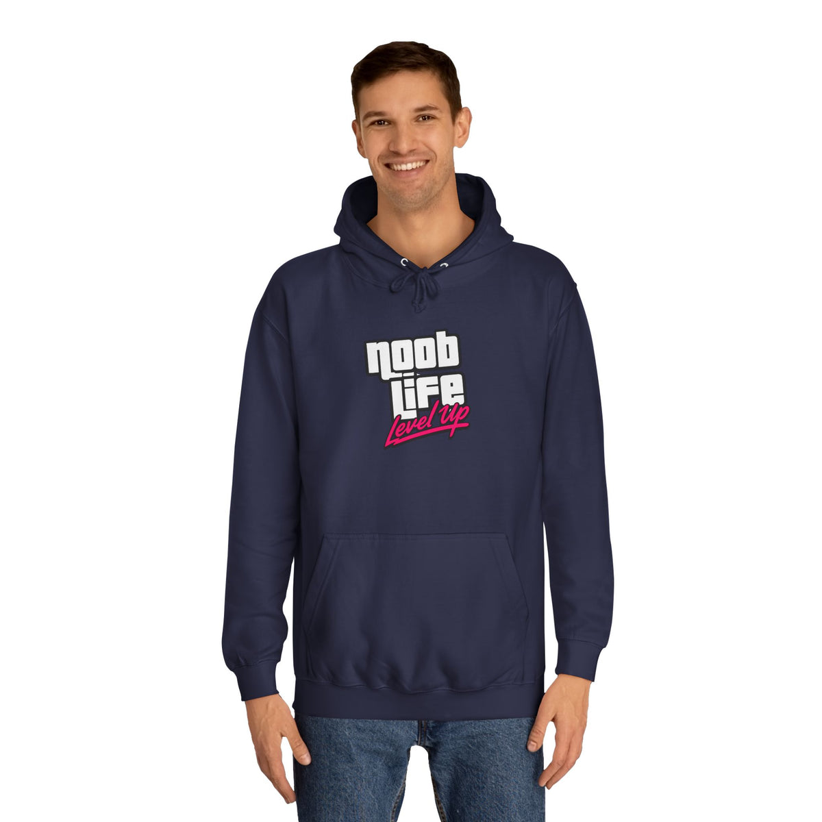 Noob Life Gaming Graphic Hoodie | NoobLife logo front