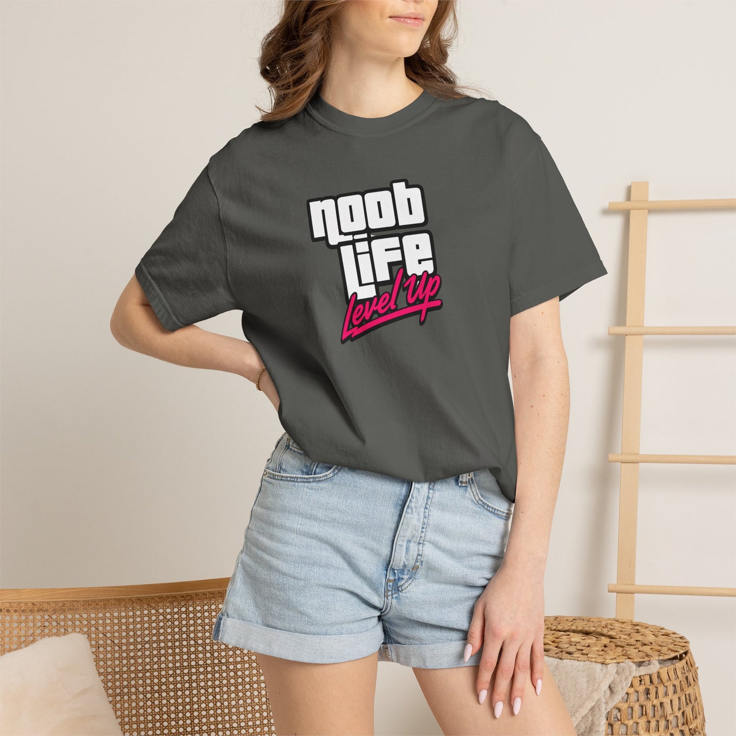 Noob Life Gaming Graphic T-Shirt | XP Threads