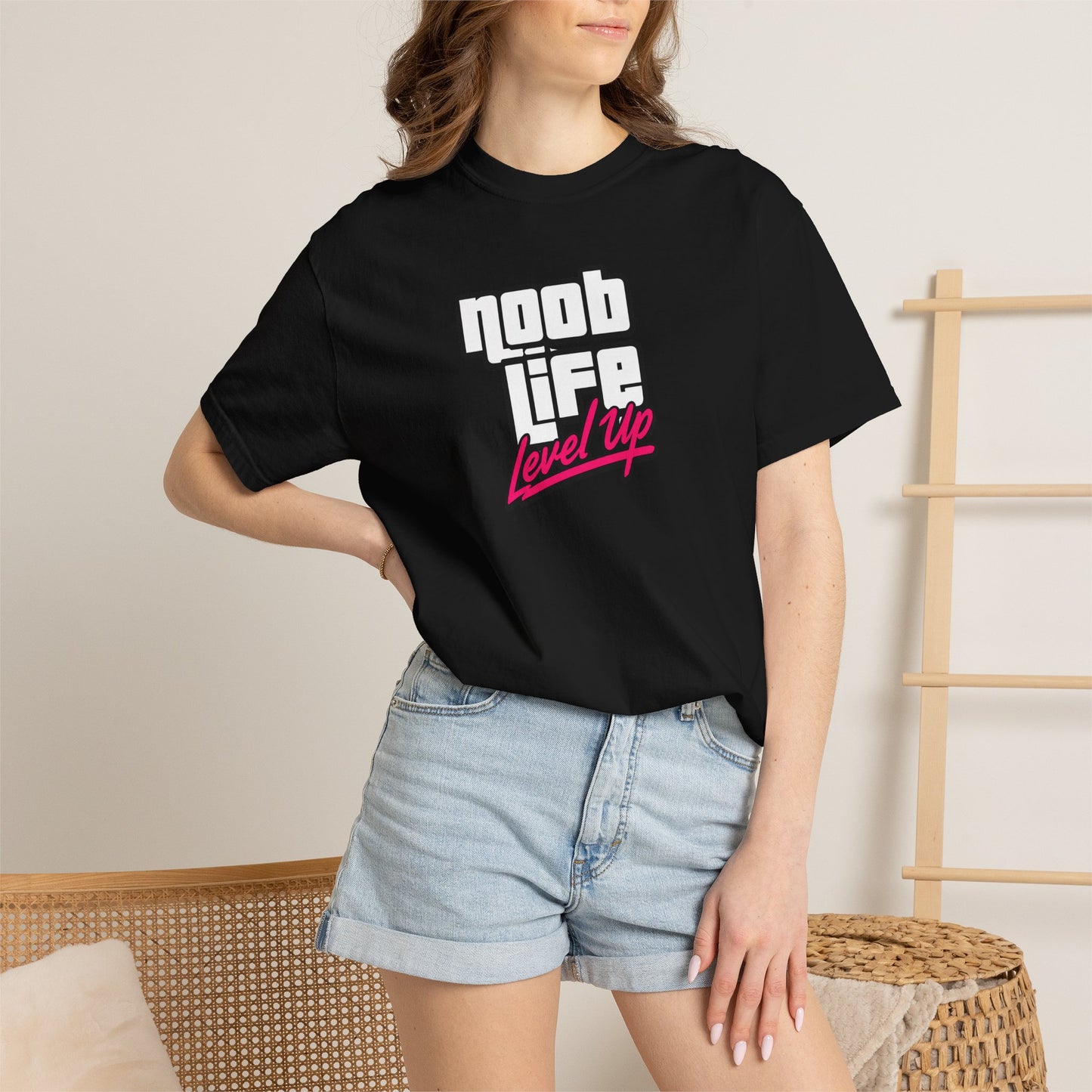 Noob Life Gaming Graphic T-Shirt | XP Threads