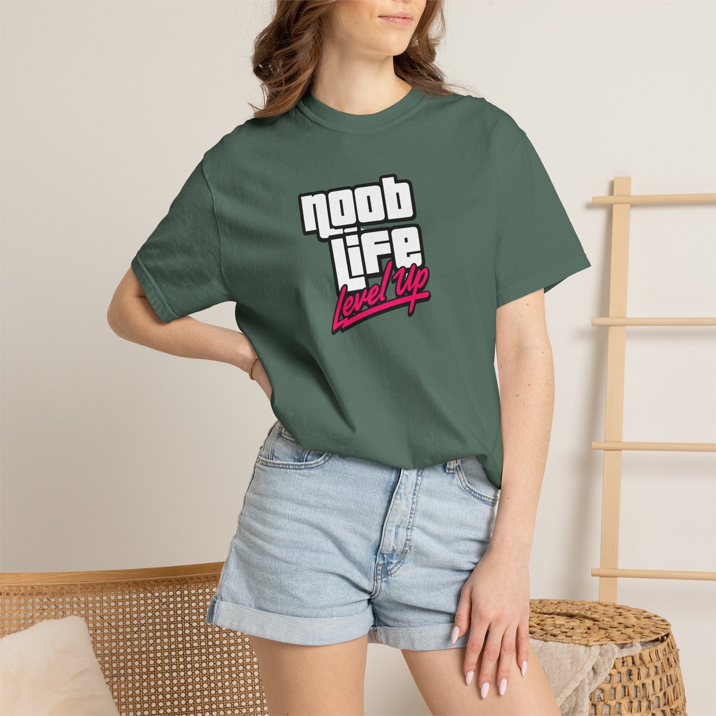 Noob Life Gaming Graphic T-Shirt | XP Threads