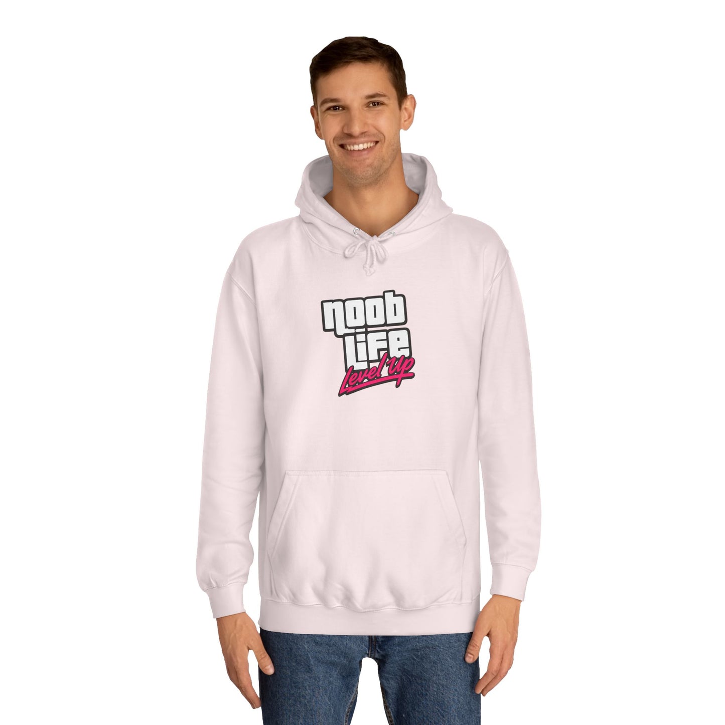 Noob Life Gaming Graphic Hoodie | NoobLife logo front
