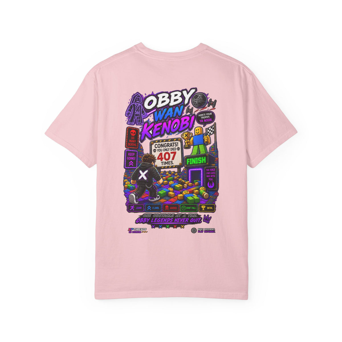 Obby Retro Gamer Graphic T-Shirt | XP Threads