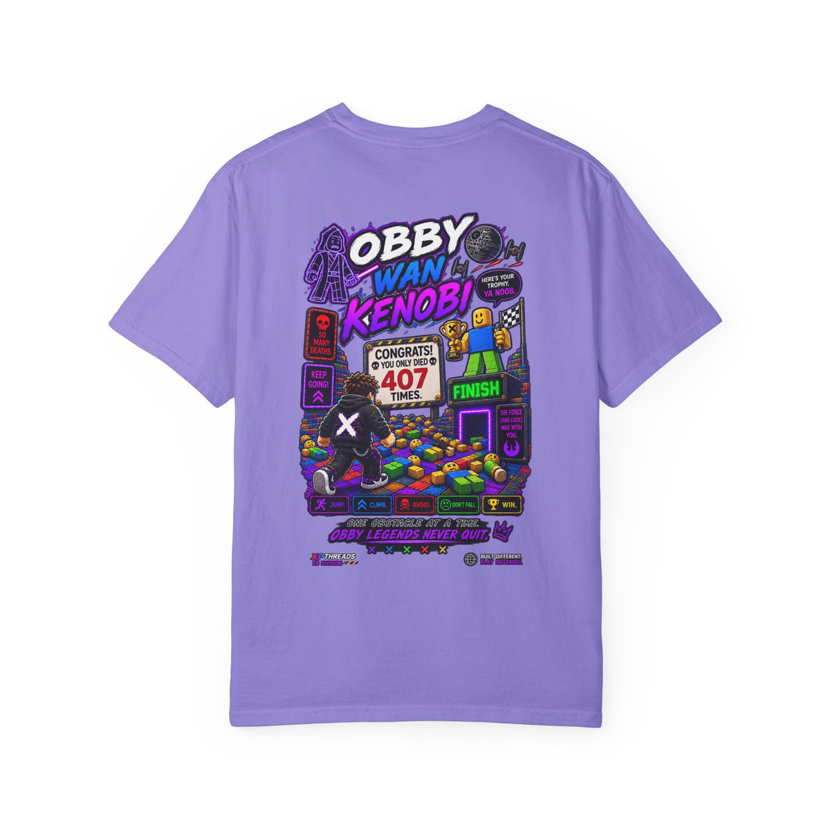 Obby Retro Gamer Graphic T-Shirt | XP Threads
