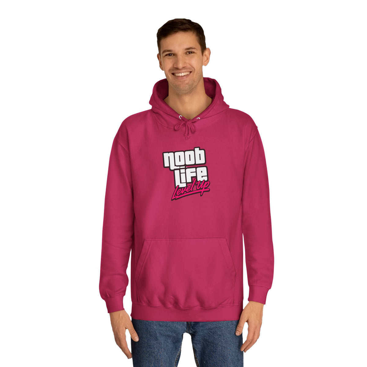 Noob Life Gaming Graphic Hoodie | NoobLife logo front