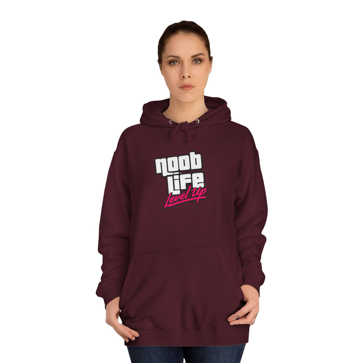 Noob Life Gaming Graphic Hoodie | NoobLife logo front