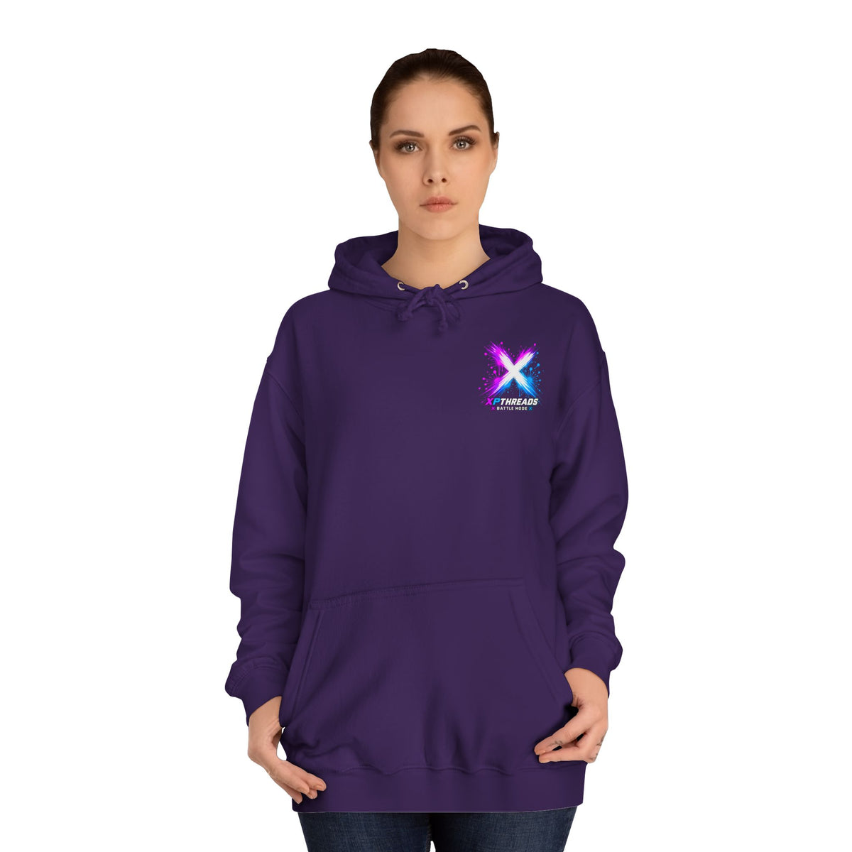 Noob Life™ Gaming Hoodie – XP Threads on front