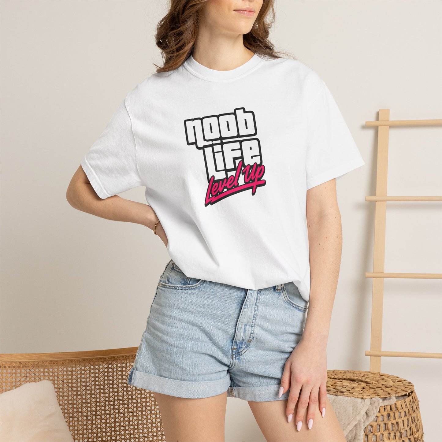 Noob Life Gaming Graphic T-Shirt | XP Threads