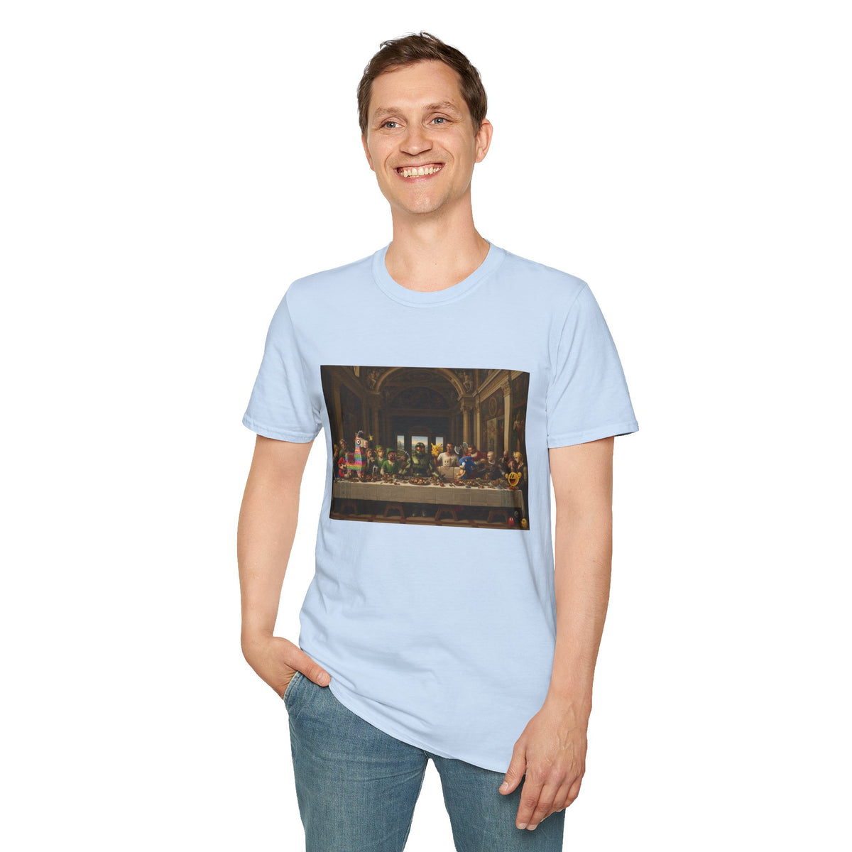 Classic Art Gaming T-Shirt — The Last Supper Parody
