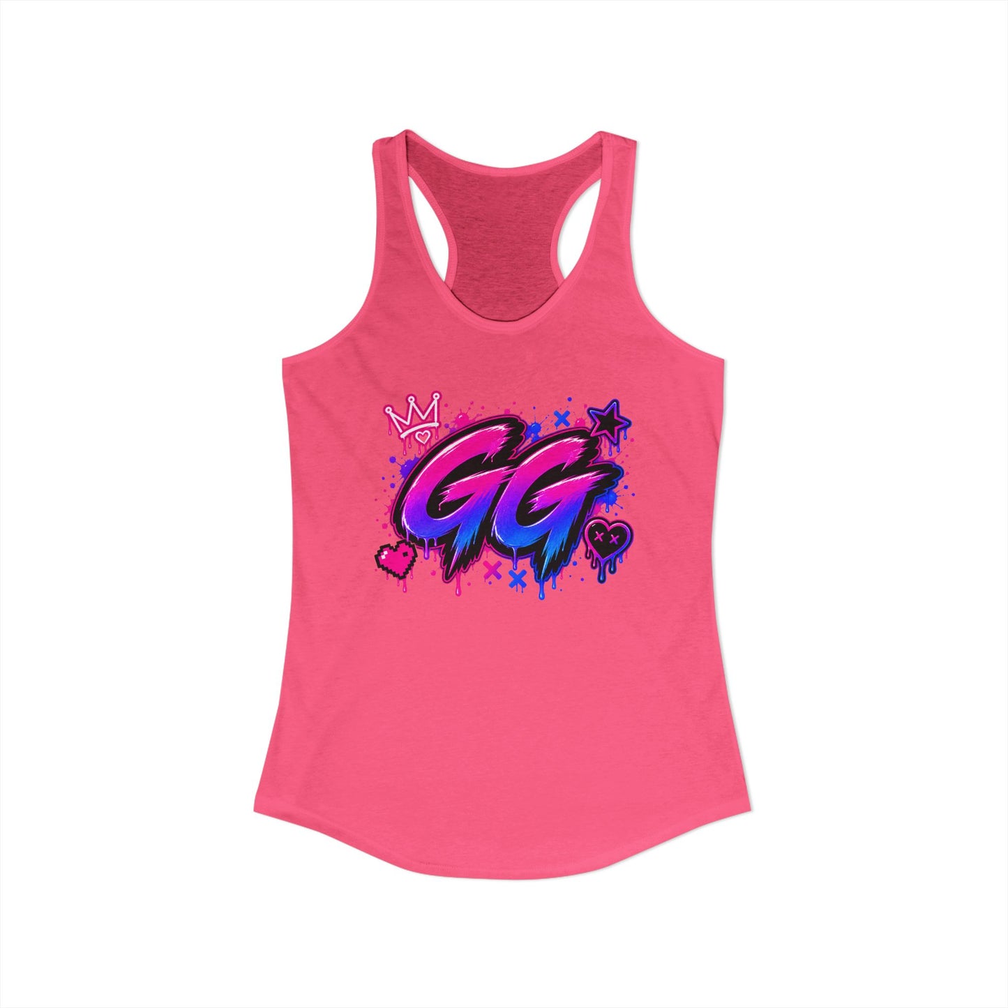 GG Gamer Girl Racerback Tank Top | Gaming Apparel | XP Threads